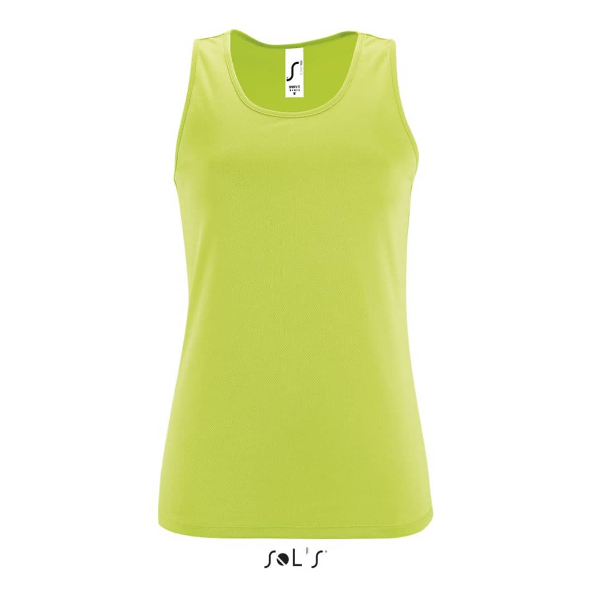 Singlet / tank top women's 100% breathable polyester SPORTY