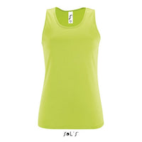 Singlet / tank top women's 100% breathable polyester SPORTY