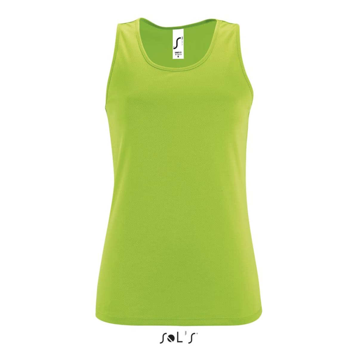 Singlet / tank top women's 100% breathable polyester SPORTY