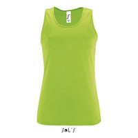 Singlet / tank top women's 100% breathable polyester SPORTY