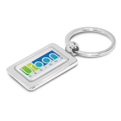 Rectangular Metal Key Ring