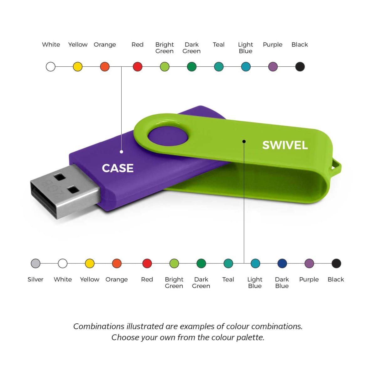 Helix 4GB Mix & Match Flash Drive