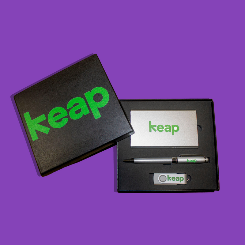 Keap USB, pen and Portable Charger kit