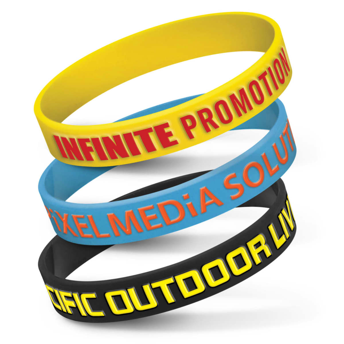 Silicone Wrist Band - Embossed