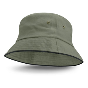 Bondi Bucket Hat - Black Sandwich Trim