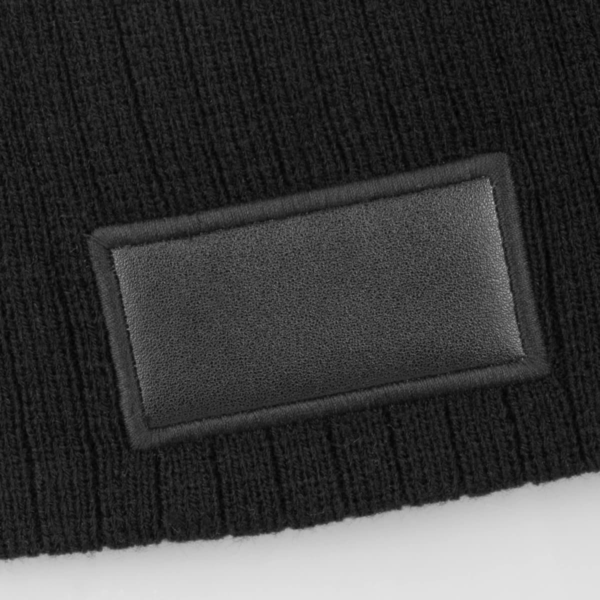 Nebraska Cable Knit Beanie with Patch