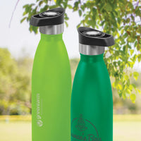 Mirage Powder Coated Vacuum Bottle - Push Button Lid