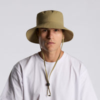 Nylon Wide Brim Bucket Hat