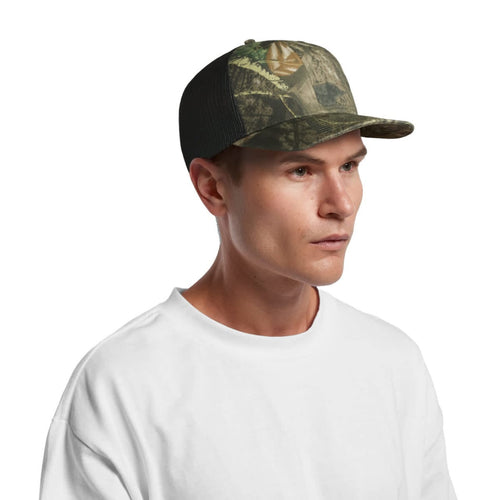 Mesh Contrast Camo Cap