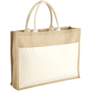 Mumbay Cotton Pocket Jute Tote Bag 19L