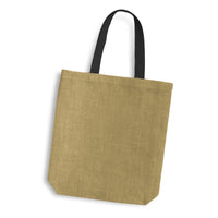 Thera Jute Tote Bag - Coloured Handles