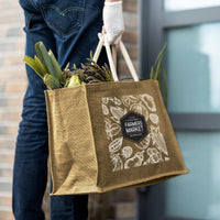 Torino Starch Jute Tote Bag