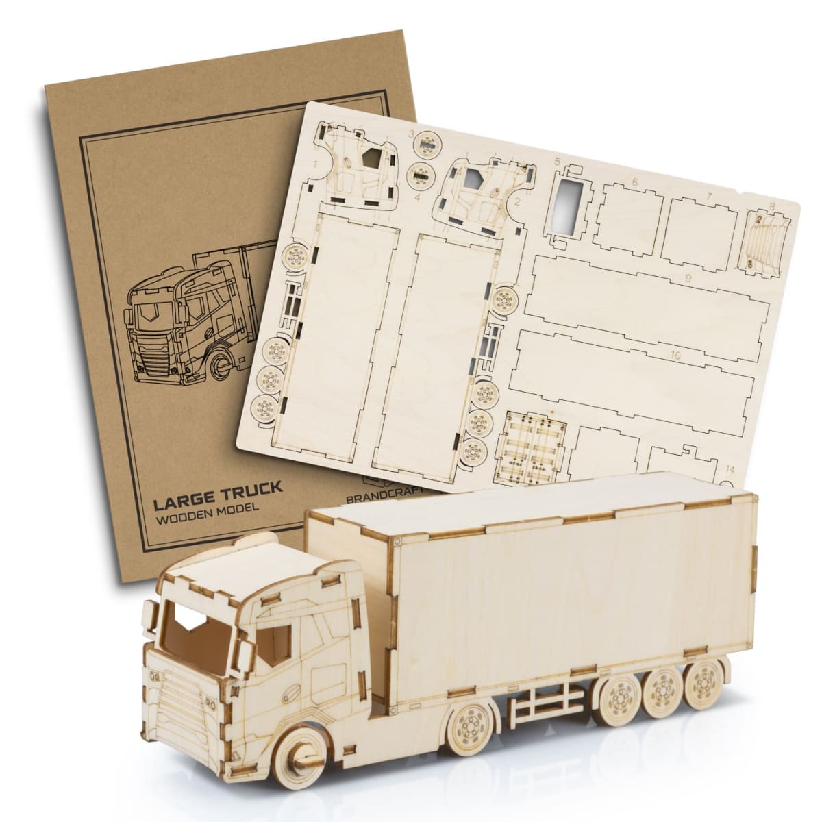 BRANDCRAFT Large Truck Wooden Model