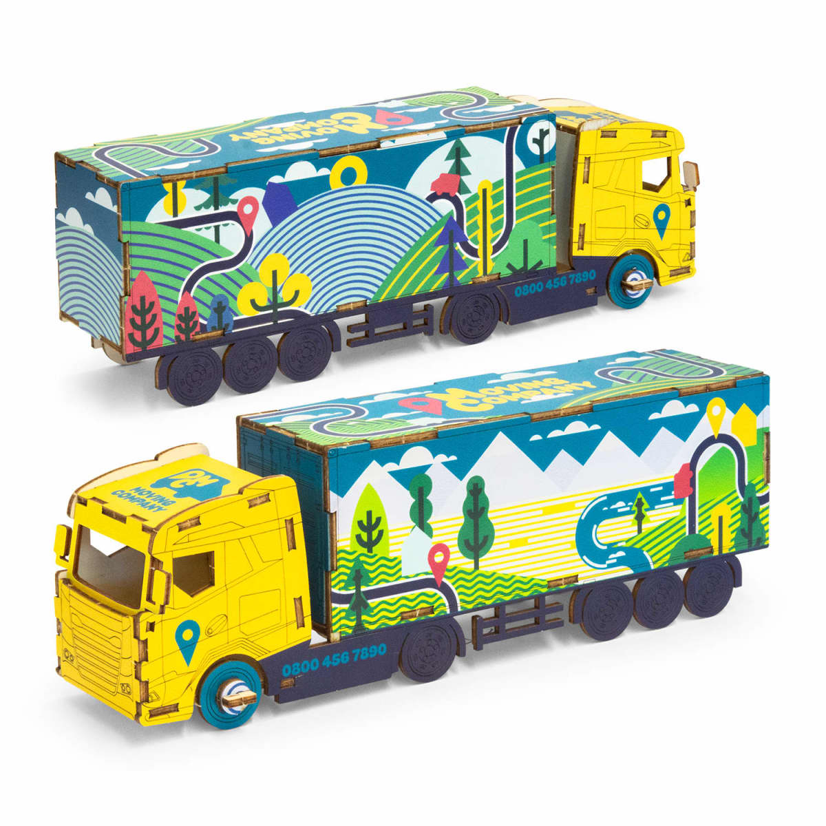 BRANDCRAFT Large Truck Wooden Model
