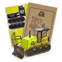 BRANDCRAFT Bulldozer Wooden Model