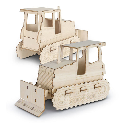 BRANDCRAFT Bulldozer Wooden Model