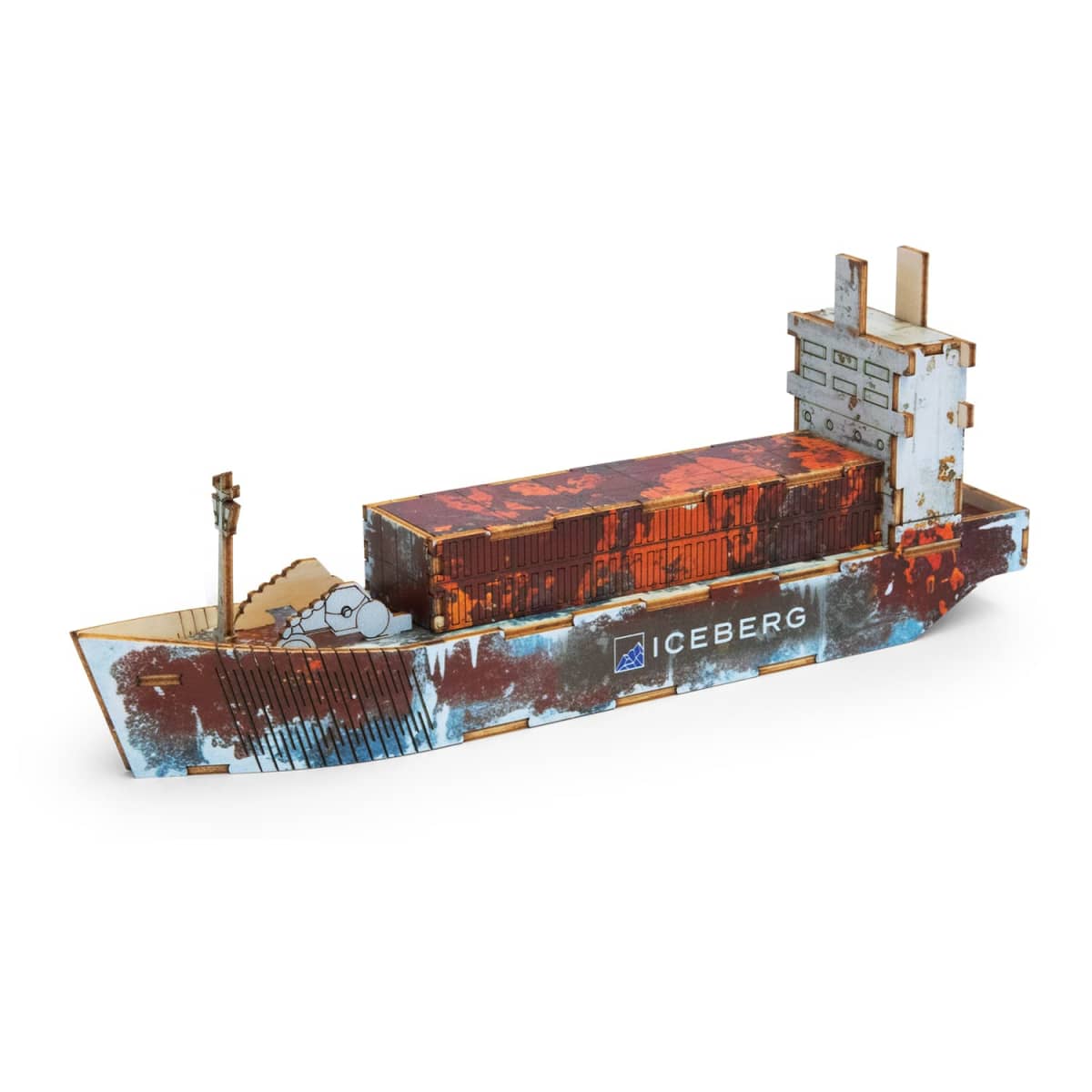 BRANDCRAFT Cargo Ship Wooden Model