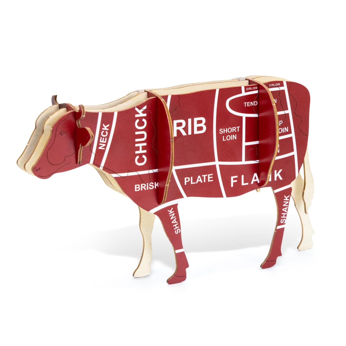 BRANDCRAFT Cow Wooden Model
