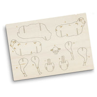 BRANDCRAFT Sheep Wooden Model