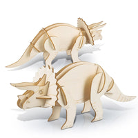 BRANDCRAFT Triceratops Wooden Model