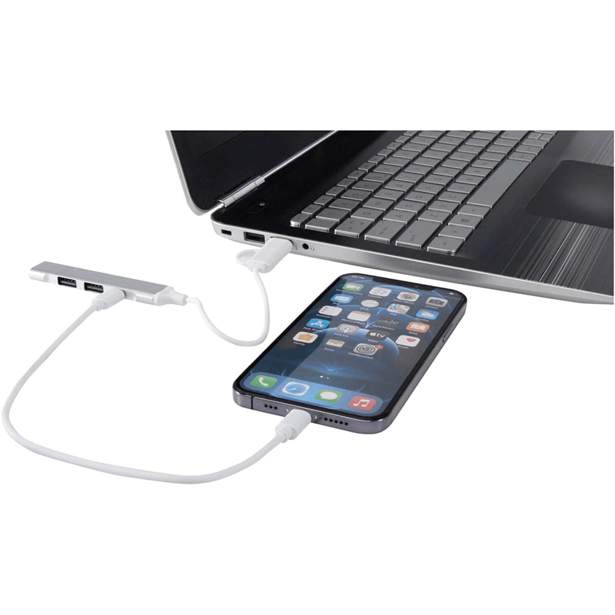 Alkaid 4-Port Recycled Aluminium USB-A & Type-C Hub w/ Dual Input