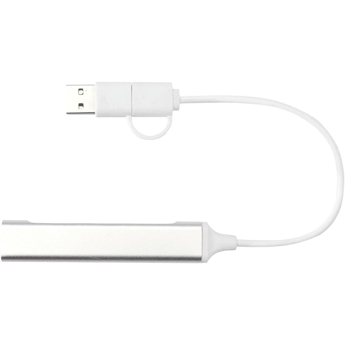 Alkaid 4-Port Recycled Aluminium USB-A & Type-C Hub w/ Dual Input