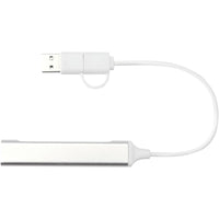 Alkaid 4-Port Recycled Aluminium USB-A & Type-C Hub w/ Dual Input