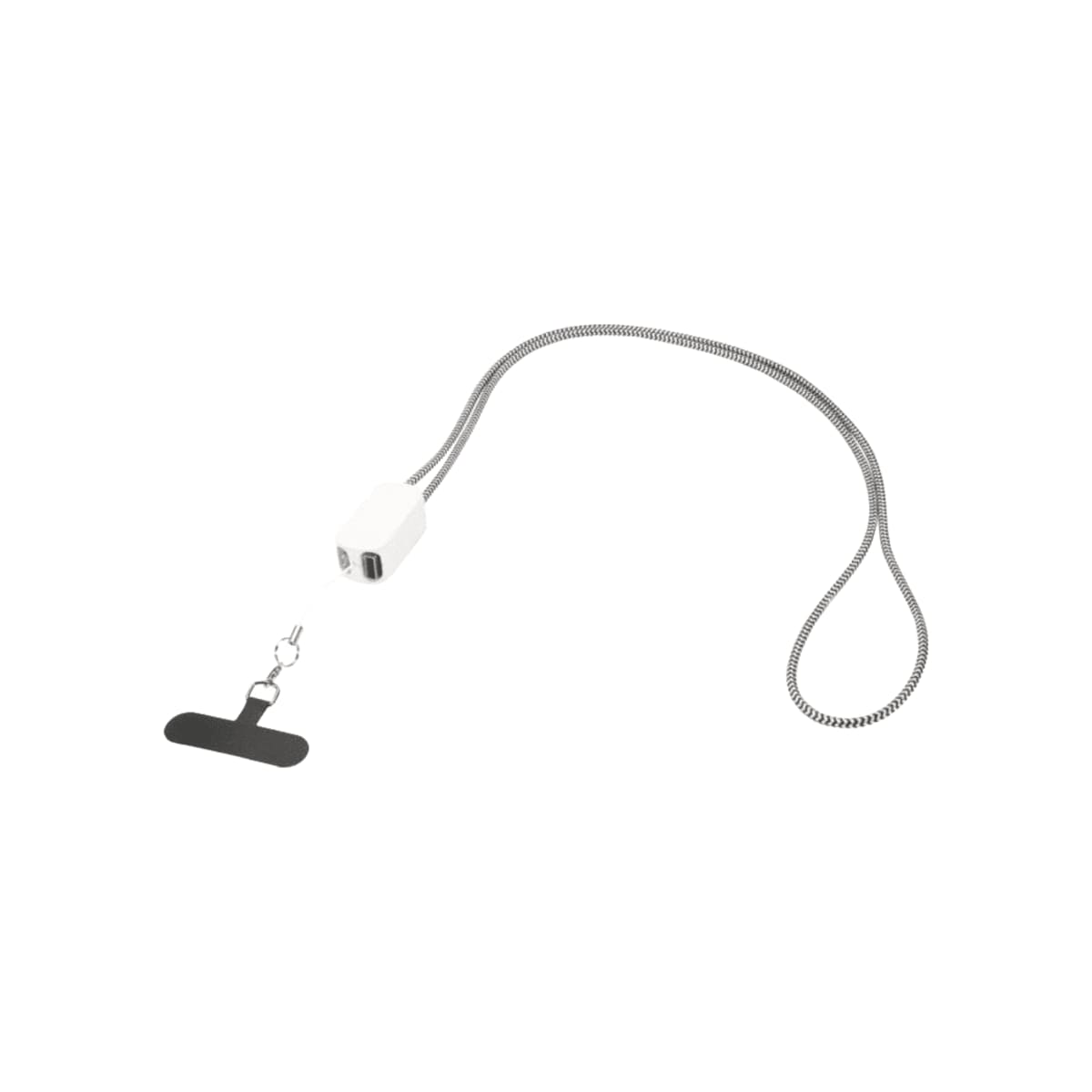 Anser Recycled Plastic Smartphone Lanyard w/ 27W 5-in-1 Built-in Cable