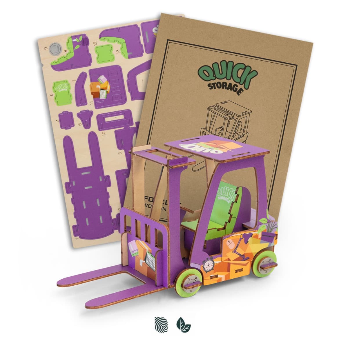 BRANDCRAFT Forklift Wooden Model