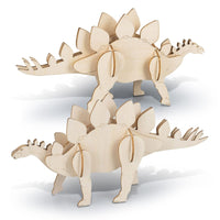 BRANDCRAFT Stegosaurus Wooden Model