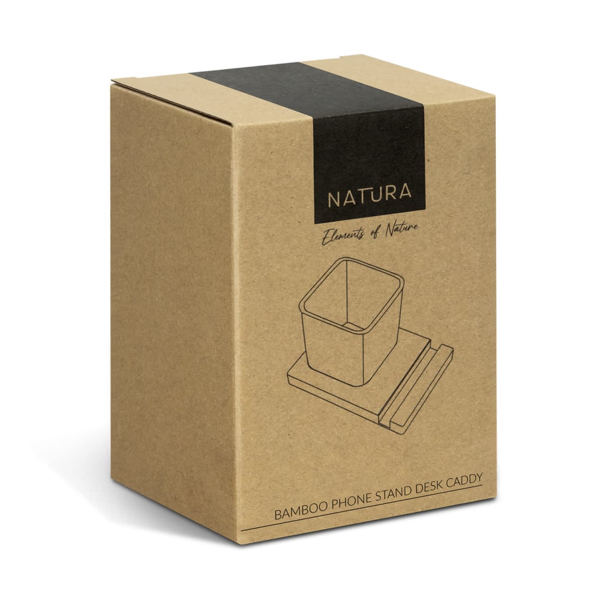 NATURA Bamboo Phone Stand Desk Caddy