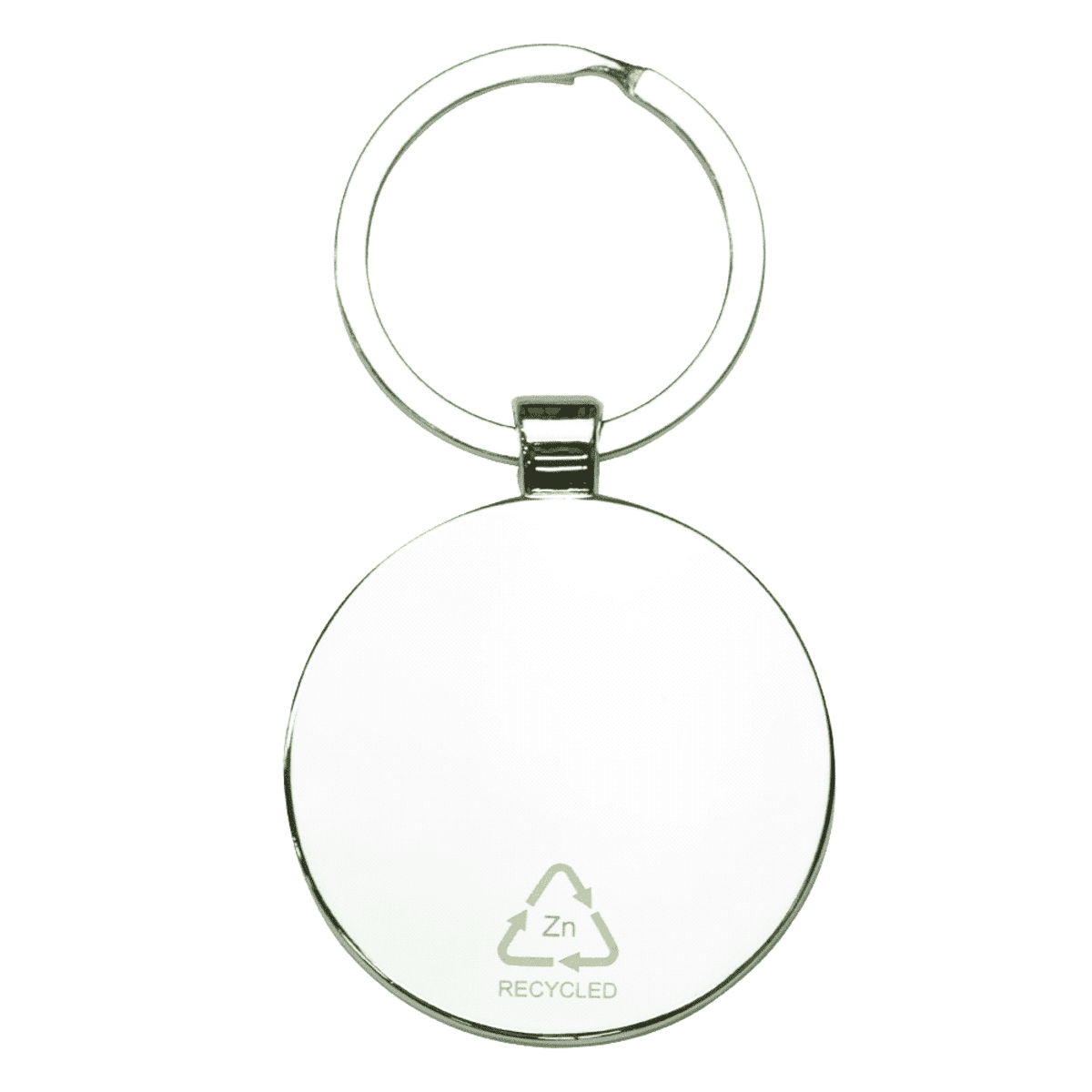 Circlular Recycled Zinc Alloy Keyring with Bamboo