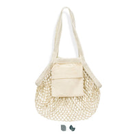 Cotton Mesh Foldaway Tote Bag - Small