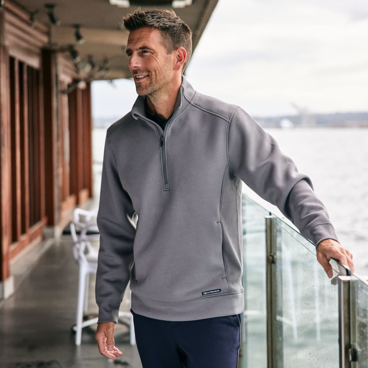 Cutter & Buck Roam Mens Half Zip Jacket