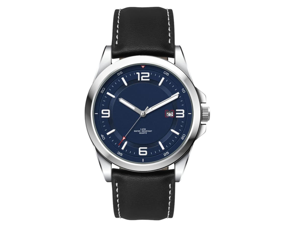 Casual Unisex Watch, Leather Strap