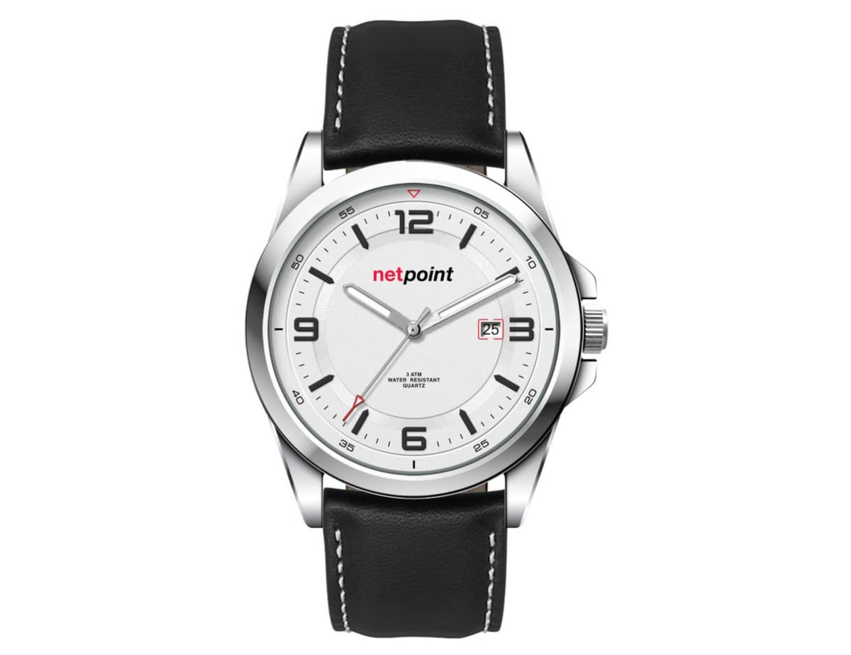 Casual Unisex Watch, Leather Strap