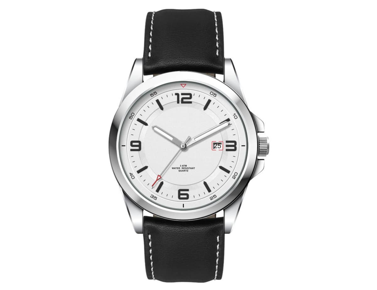 Casual Unisex Watch, Leather Strap