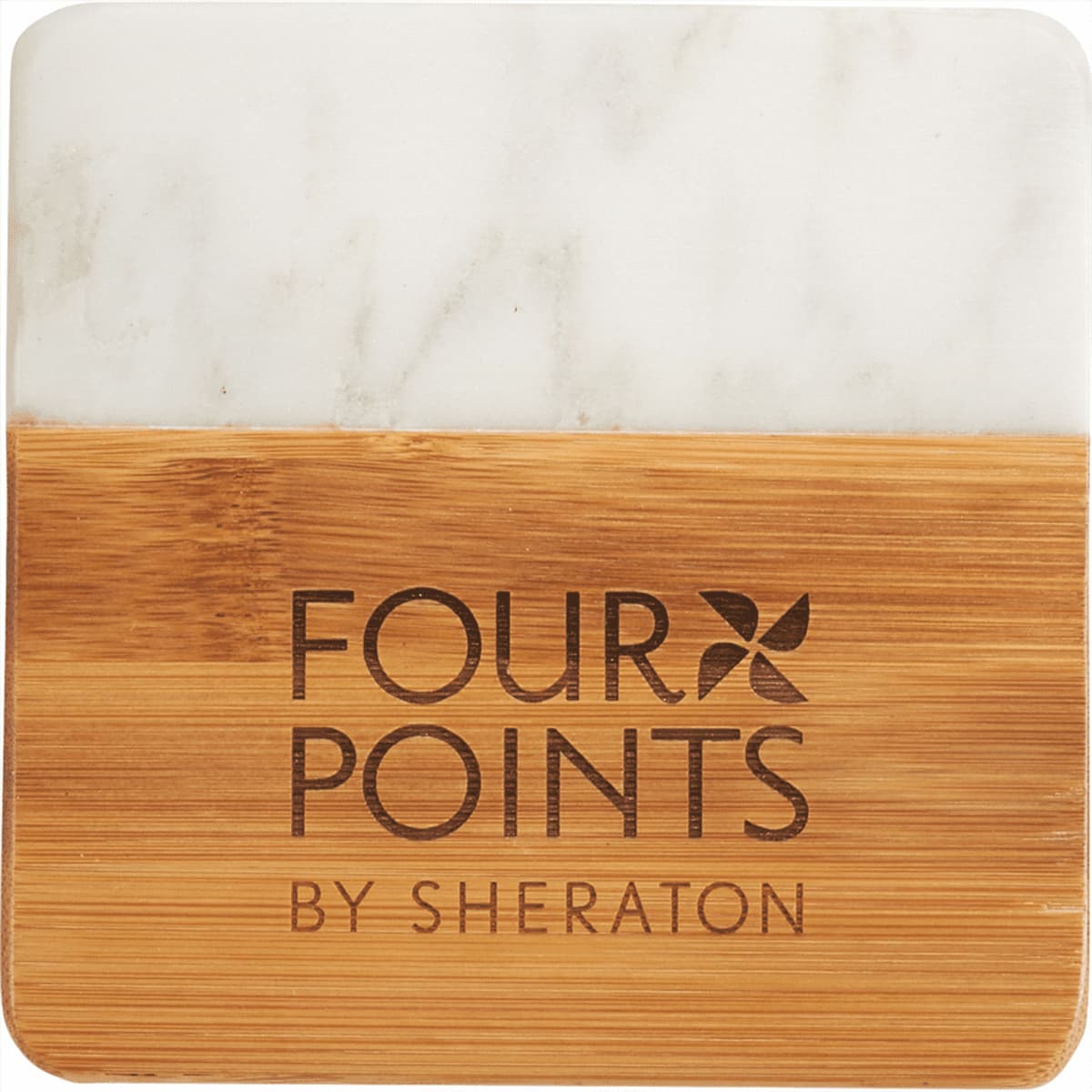 Marble & Bamboo Coaster
