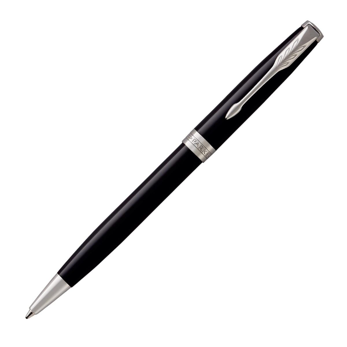 Metal Pen Ballpoint Parker Sonnet - Lacquer Black CT