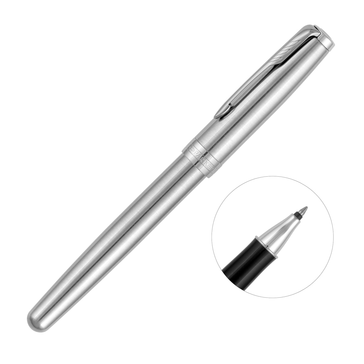 Metal Pen Rollerball Parker Sonnet - Brushed Stainless CT