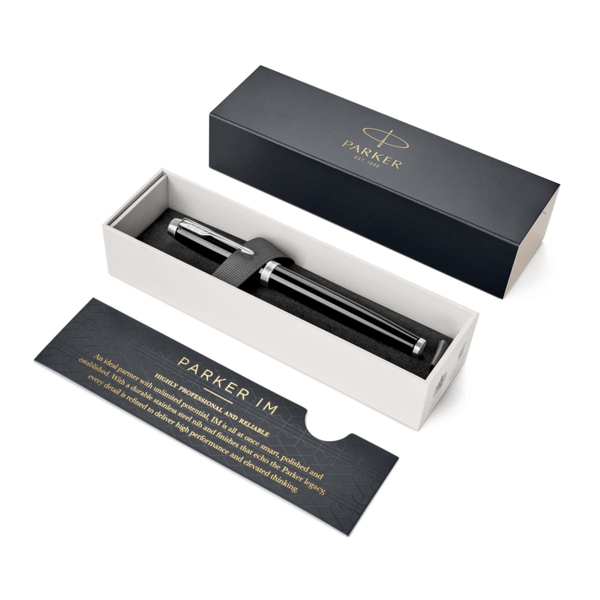 Metal Pen Rollerball Parker IM - Lacquer Black CT