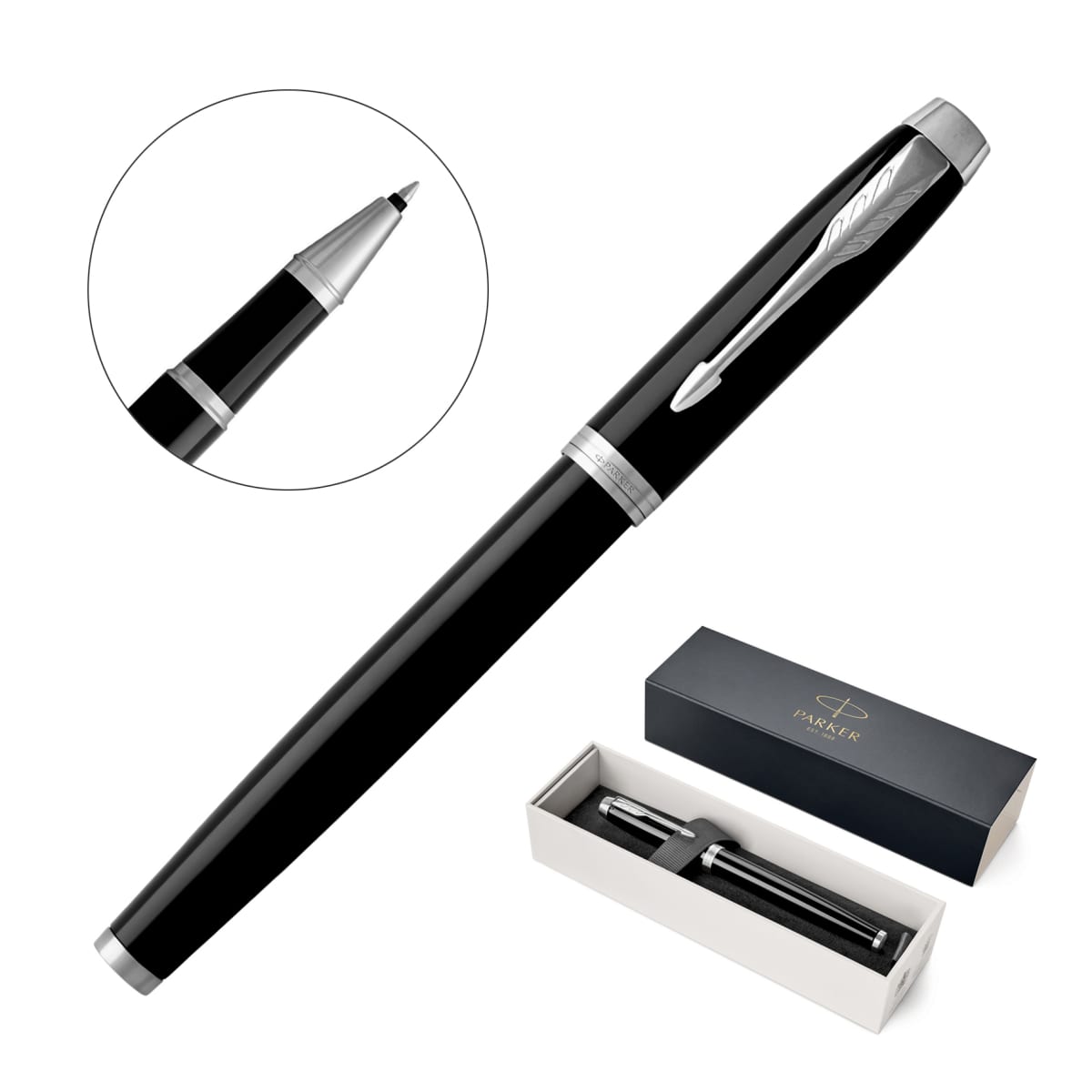 Metal Pen Rollerball Parker IM - Lacquer Black CT