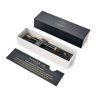 Metal Pen Ballpoint Parker IM - Lacquer Black GT