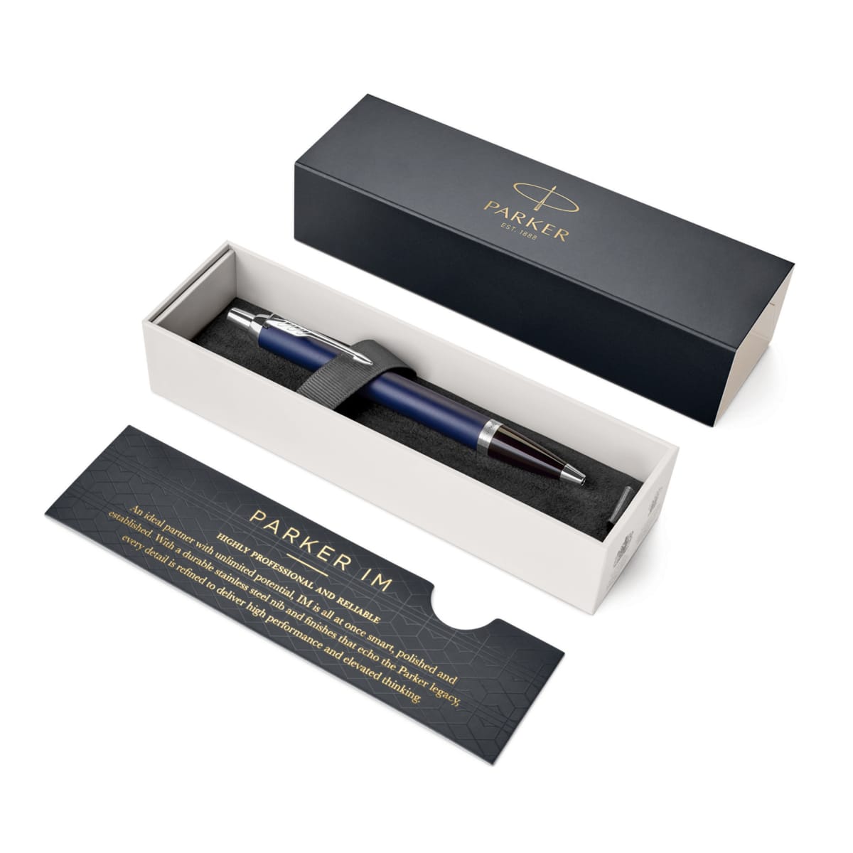 Metal Pen Ballpoint Parker IM - Matte Blue CT