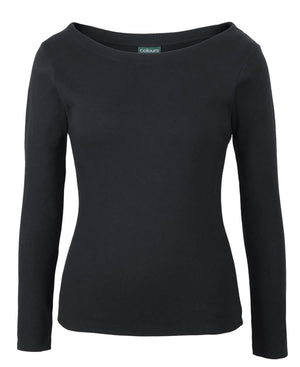 C of C Ladies L/S Boat Neck Tee