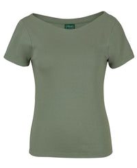 C of C LADIES S/S BOAT NECK TEE