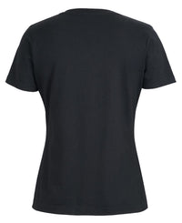 C of C Ladies V Neck Tee Black