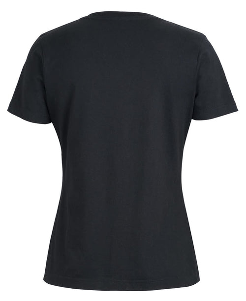 C of C Ladies V Neck Tee Black