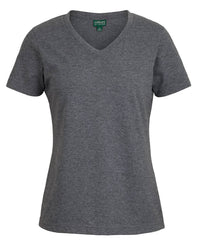 C of C Ladies V Neck Tee Black