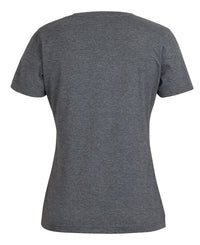 C of C Ladies V Neck Tee Black